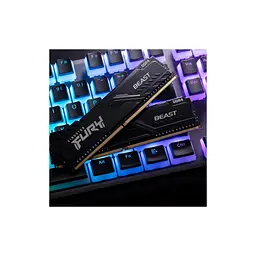 Модуль пам'яті для комп'ютера DDR4 32GB (2x16GB) 3200 MHz Beast Black Kingston Fury (ex.HyperX) (KF432C16BB1K2/32WP) - мініатюра 9