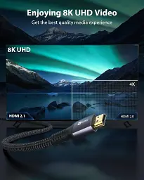 Кабелі 8K HDMI 2.1 (2 Упаковки) для Playstation 5 / PS5 Xbox Series X-48GBPS HBR3 High Speed - мініатюра 4