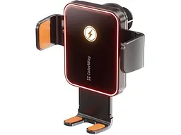 Автомобільний тримач для смартфона ColorWay Ultra-mini Wireless Charger 15W Black (CW-CHAW069Q-BK) - мініатюра 2