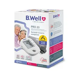 Автоматичний тонометр B. Well PRO-33 з адаптером, манжета М-L, 22-42 см (PRO-33 М-L) - мініатюра 2