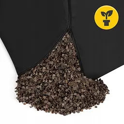 Подушка для йоги та медитації 4FIZJO Zafu напівкругла 40 x 30 x 12 см Black (P-5907739315519) - мініатюра 3