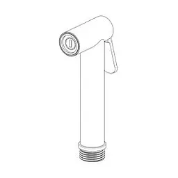 Гігієнічний душ прихованого монтажу Paffoni new Bidet Kit із запірним змішувачем steel ZDUP128ST, Нержавіюча сталь - мініатюра 3