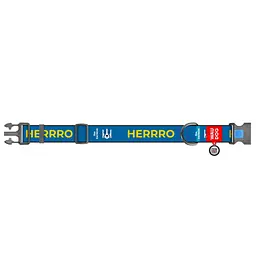 Нашийник для собак Waudog Nylon з QR паспортом, Патрон, пластиковий фастекс, XXL, 46-70х3,5 см - мініатюра 2