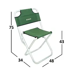 Стілець складаний Ranger Sula Alum (RA4421) - мініатюра 4