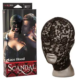 BDSM маска Scandal Corset Lace Hood чорний - мініатюра 2