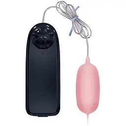 Виброяйцо Baile Eleanora Cyber Vibrating Egg Flesh с пультом ДУ, 9.3 см