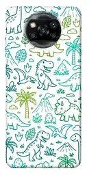 TPU чохол Demsky Dino pattern для Xiaomi Poco X3 NFC / Poco X3 Pro