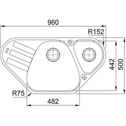 Кухонна мийка Franke AZG 661-E 114.0499.223 - мініатюра 2