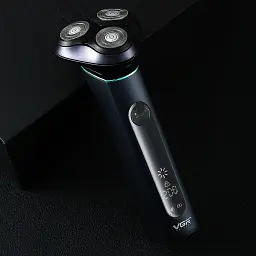 Акумуляторна електробритва водонепроникна, від USB, VGR V-310, Чорна / Бездротова бритва електрична - мініатюра 9