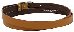 Ремінь жіночий Rovicky 1.5 см шкіра Коричневий - мініатюра 4