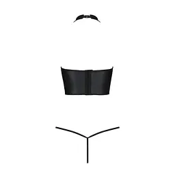 Комплект из эко-кожи Passion GENEVIA SET WITH OPEN BRA, XXL/XXXL - миниатюра 4