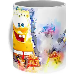 Кухоль GeekLand SpongeBob SquarePants  акварель SB 02.16 330 мл білий - мініатюра 2