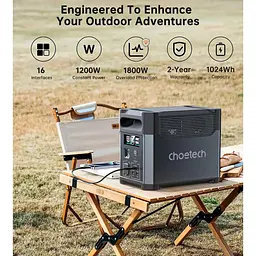 Зарядна станція Choetech BS061 / 1200 Вт / 1024 Вт/ч / LiFePO4 (BS061-BQB) - мініатюра 6