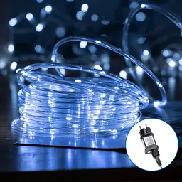 Гірлянда трубчаста 5 мм на міді холодне 10 м 100LED IP44