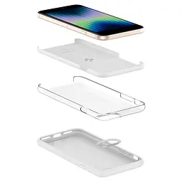 Чохол протиударний силіконовий Spigen Silicone Fit для iPhone 7/8/SE 2020/2022 White - мініатюра 2