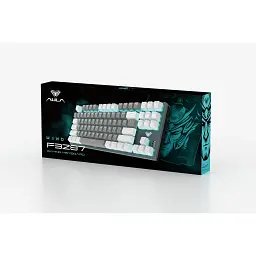 Клавіатура Aula F3287 Keycap KRGD Blue USB UA White/Grey (6948391240688) - мініатюра 6