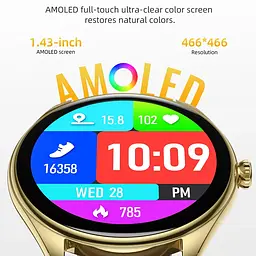 Смарт-годинник Hoco Y22 Amoled 36mm, 200 mAh, IP67 Silver (6942007628990) - мініатюра 5