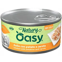 Вологий корм Oasy Dog Wet Natury для собак курка з картоплею та морковю 150 г