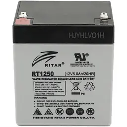 Акумулятор Ritar AGM 12V (12V/5Ah/60Wh) (RT1250) [125664] - мініатюра 2