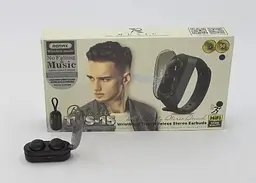 Бездротова Bluetooth стерео гарнітура Remax TWS-15 з кейсом Чорний - мініатюра 6