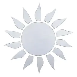 Дзеркальний декор Wall Sticker SW-00002501 акриловий самоклеючий 15 шт. срібло