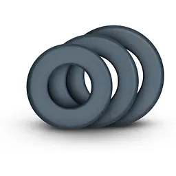 Набір ерекційних кілець BOners 3-Piece Hefty Cock Ring Set - мініатюра 2