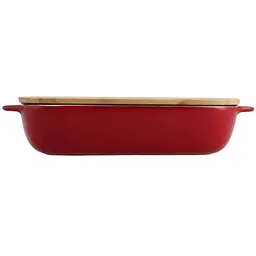 Форма для випічки KitchenAid з кришкою 26х15.5х6.5 см 0.9 л червона (CC006104-001) - мініатюра 2