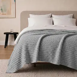 Плед покривало Cosas Shadow Knitted Braid 240х260 см косичка (Blanket_37Shadow_KnittedBraid_240x260) - мініатюра 2