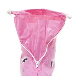 Дитячі гумові бахили Lesko 2XL 25,5 см Рожевий, Кролик (15096) - мініатюра 4