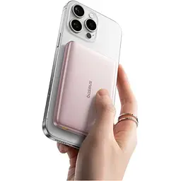 Павербанк Baseus PicoGo Ultra-Slim Qi2 Pink 10 000 mAh / 27 Вт (E0027202) - мініатюра 3