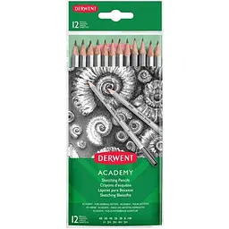 Графитные карандаши Derwent Academy Sketching 12 шт