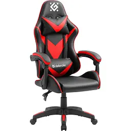 Крісло ігрове Defender xCom, Клас 4, 50мм ПУ, чорне (64337)