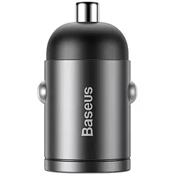 Автомобільний заряд Baseus Tiny Star Xiaomini PPS QC+Cable Type-C to Lightning 18W 1m TZVCHX-0G Grey - мініатюра 3