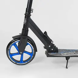 Самокат дитячий Best Scooter 83х15х39 см Чорно-синій 000231563 - мініатюра 4