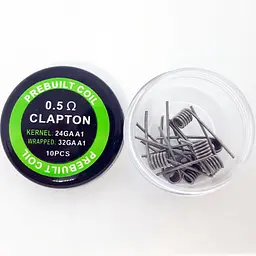 Комплект спіралей PREBUILT Clapton Coil 0.5 10 шт Ом (bs064) - мініатюра 4