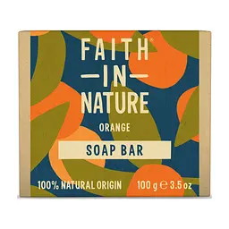 Твердое мыло Faith in Nature Натуральное С апельсином 100 г (5013575111113)