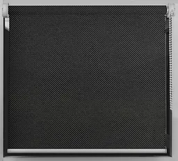 Тканинний ролет Скрін Чорно Сірий (Люкс BSC-210) напівпрозорі 110*200