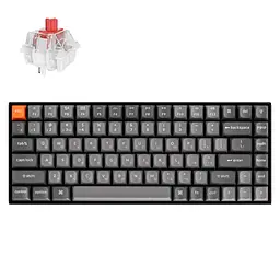 Keychron Клавіатура механічна K2 Max 84Key, K Super Red, WL/BT/USB-A, Hot-Swap, QMK, EN/UKR, RGB, чорний - мініатюра 2
