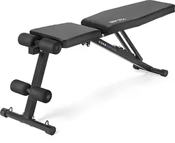 Складана регульована лава для тренувань Gymtek XL400 з еспандерами для дому - мініатюра 3