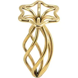 Анальна пробка Lockink Sevanda Hollow Spiral Golden Metal M - мініатюра 9