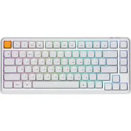 Keychron Клавіатура механічна J1 82Key, K pro Banana, WL/BT/USB-A, QMK, Hot-swap, EN/UKR, RGB, білий