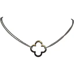 Срібне кольє Qvaliz Конюшина. 90801384