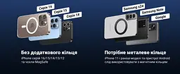 Магнітний автомобільний тримач для телефона на приладову панель UGREEN LP865 Для смартфонів із MagSafe 2 металеві кільця в комплекті для телефонів без MagSafe Сила магнітного притягання 22 Н Клейова основа 3M Поворотний двошарнірний кронштейн Регулювання кута на 360° Висувна конструкція Після приклеювання основи зачекайте щонайменше 5 годин перед використанням Темно-сірий і чорний (45577) - мініатюра 13