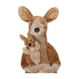 М'яка іграшка Melissa&Doug Плюшеві мама і дитина кенгуру (MD8834) - мініатюра 2