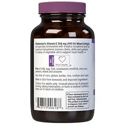 Вітамін E Bluebonnet Nutrition Vitamin E 400 МО 100 желатинових капсул - мініатюра 2