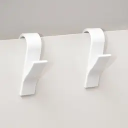 Гачок на сушку для рушників МВМ My Home White білий (HP-100 WHITE) - мініатюра 2