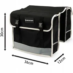 Велосипедна сумка на багажник, велосумка 26L Dunlop чорна - мініатюра 4
