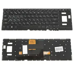 Клавіатура для ноутбука ASUS (GX501 series) rus, black, без фрейма, підсвічування клавіш (RGB)