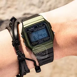 Чоловічий годинник Casio F-91WM-3A Темно-Зелений ( AT1141-0127 ) - мініатюра 2