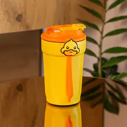 Термочашка G. Duck 450 мл з кришкою на защіпці, жовтий Happy Life HP28489 - мініатюра 6